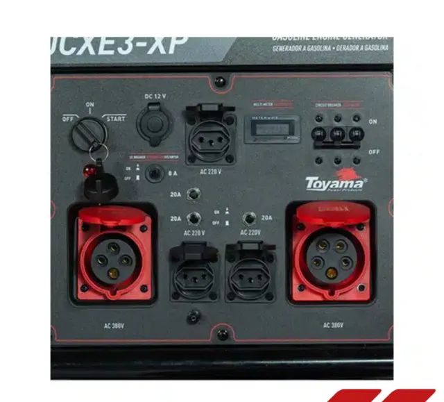Gerador Gasolina 17 KVA Toyama TG15000 CXE3- XP  Trifásico 380 Partida Elétrica - Foto 5