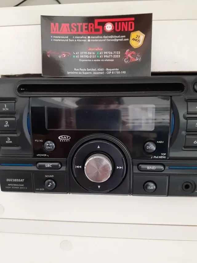 Auto rádio. Clarion. Com: usb,cd,auxiliar. Original. 2 din. Garantia. Usado. Instalado. - Foto 2