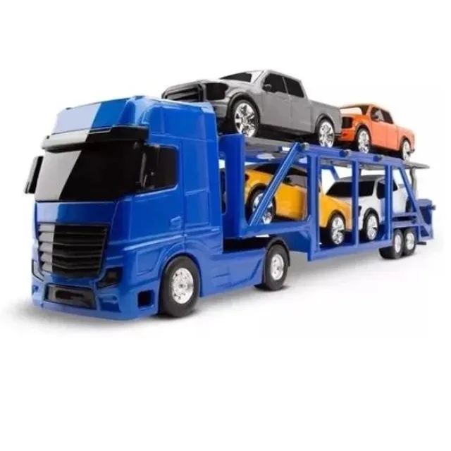 Caminhao de brinquedo carreta c/ trator grande 70cm madeira - P&A -  Caminhões, Motos e Ônibus de Brinquedo - Magazine Luiza