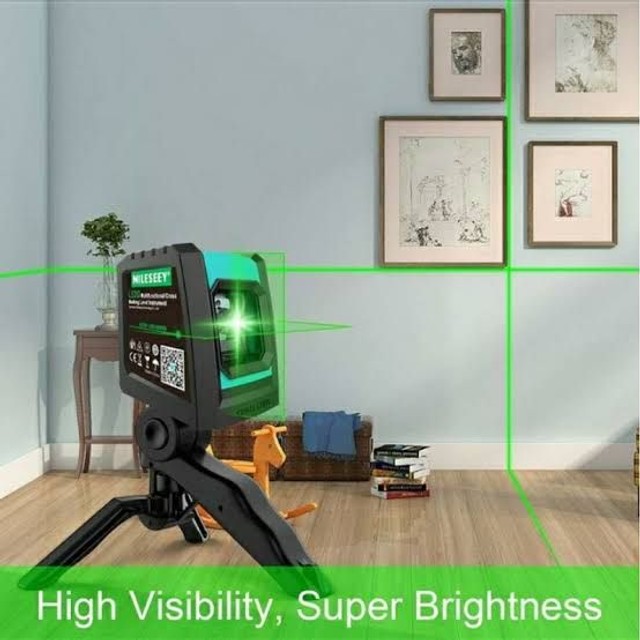 Nível A laser Mileseey Recarregável Horizontal e Vertical 2 Linhas verde novo 