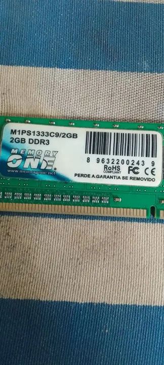 Duas Memória RAM 2GB DDR3 - Foto 2