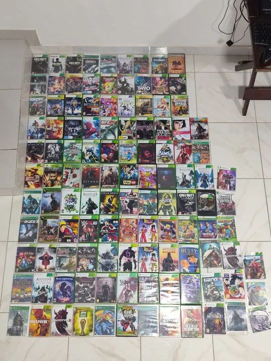 Lote com mais de 100 jogos para xbox 360