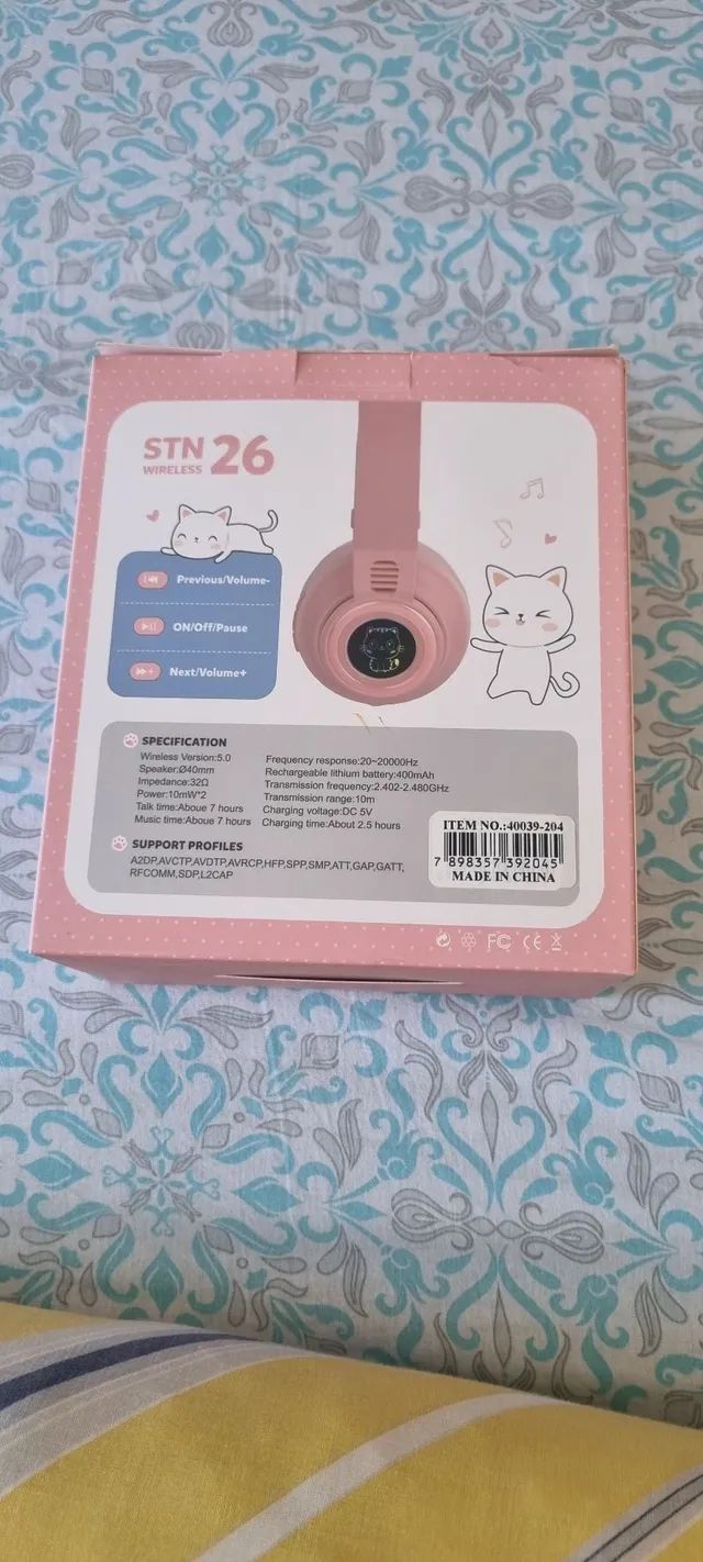 Fone cat rosa  - Foto 2