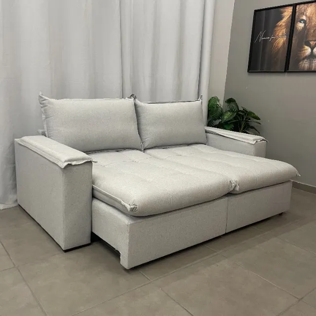 Sofá cama Julia - Conforto e estilo em um só móvel