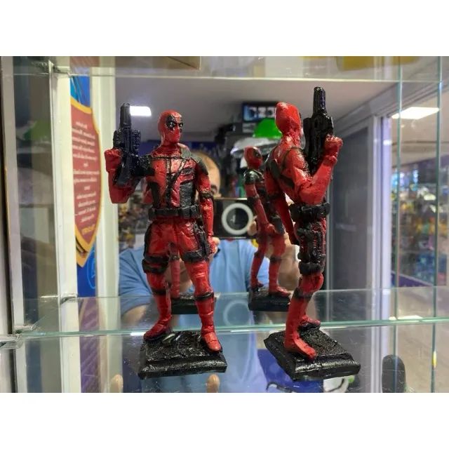 Boneco Deadpool Dead Pol Resina X men Wolverine Action Figure - Foto 4