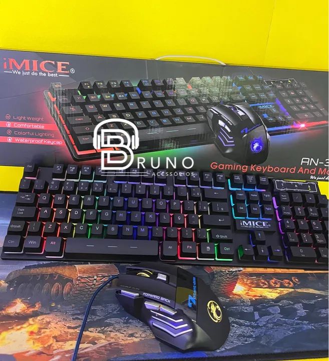 Kit teclado e mouse gamer RgB - Foto 3
