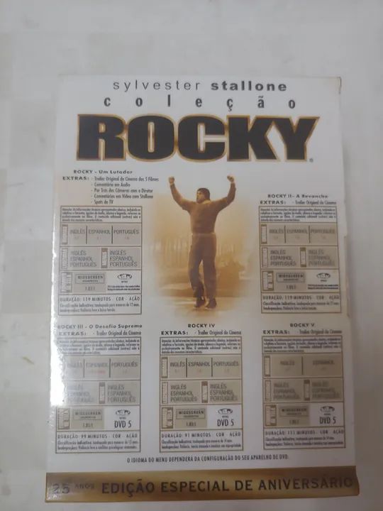Box Dvd Coleção Rocky - 5 filmes - Foto 4