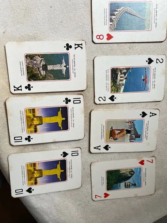 Baralho Turístico Brasil e Disneyland - Vintage