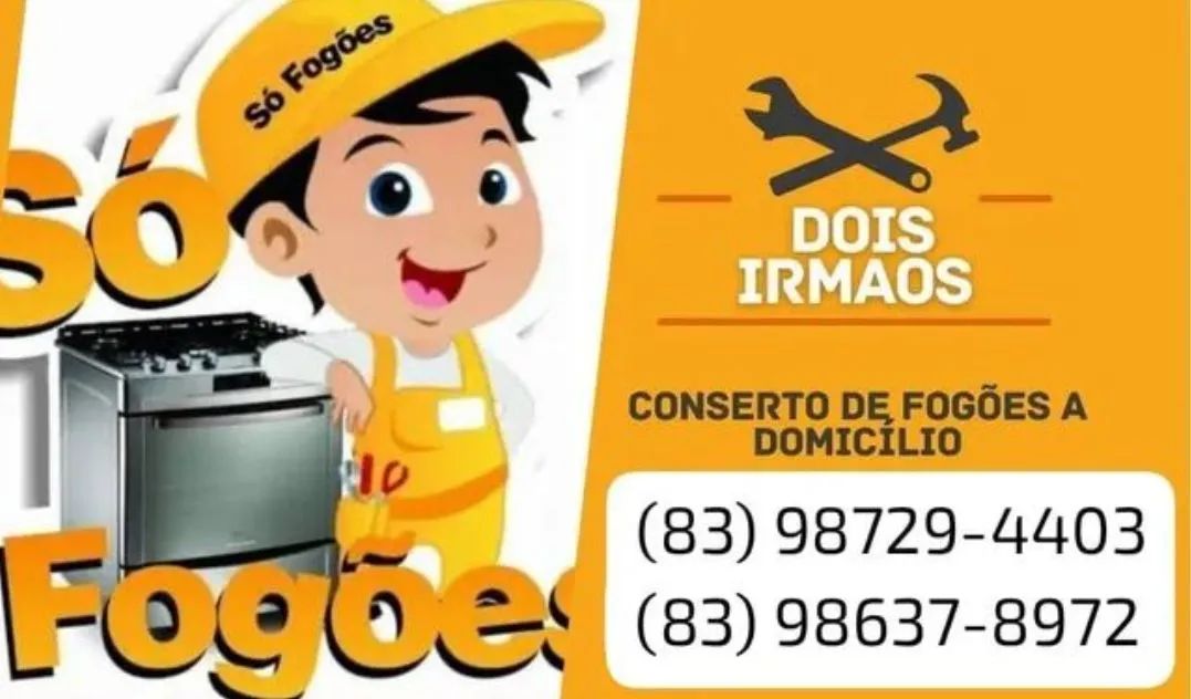 Peças e serviço, conserto de fogão a domicílio 