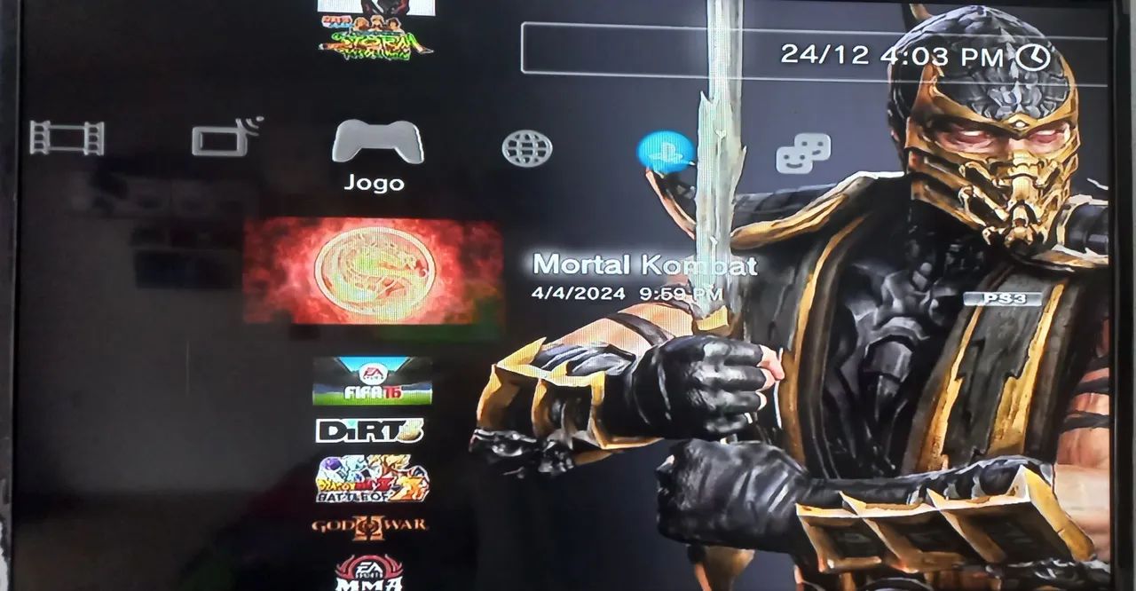 Playstation 3 Slim desbloqueado 15 jogos  - Foto 6