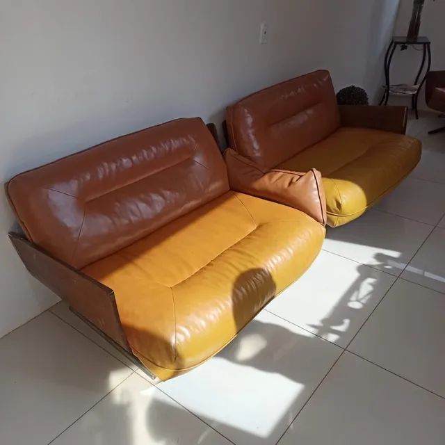 Jogo de sofá Anos 60 jacarandá Sofás e Poltronas Jardim Itamarati