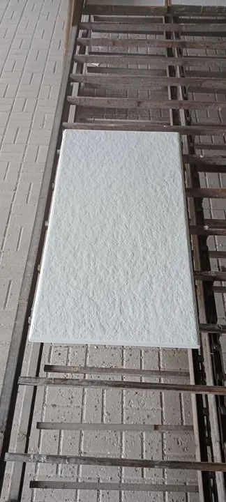 Borda Reta Medieval Boleado Duplo Antiderrapante e Atérmico 100 x 55 x 3,5 Branca - Foto 4