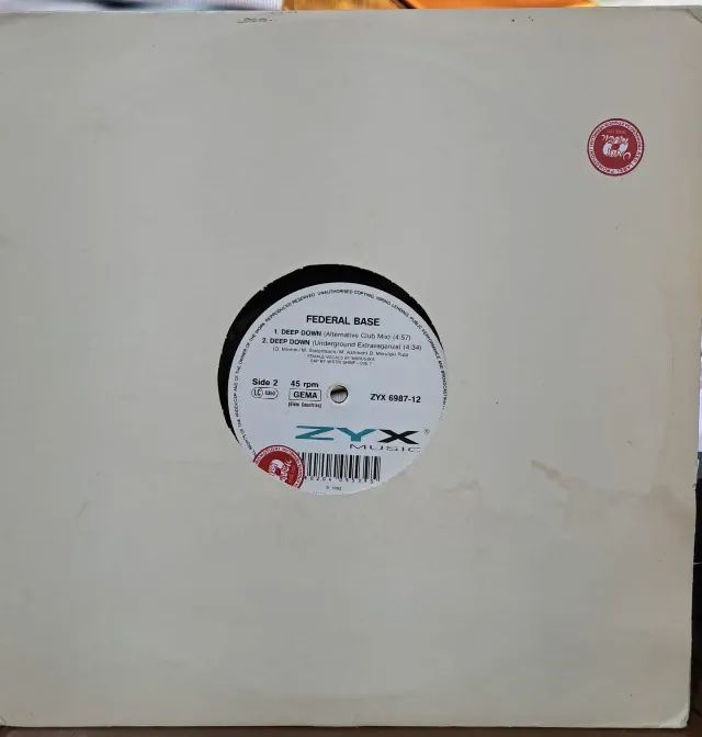 Disco de Vinil LP Federal Base Deep Down (importado)