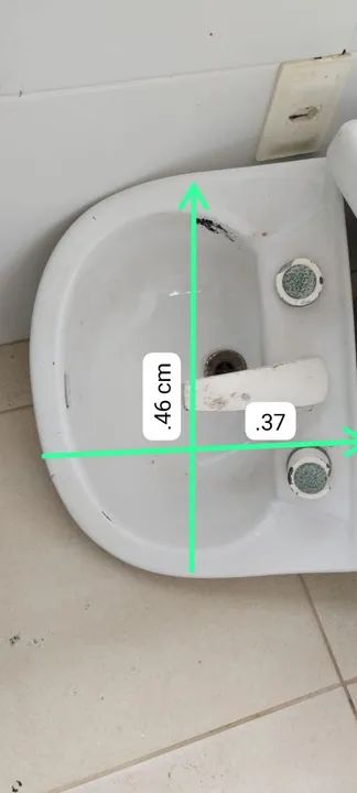 Pia Louça Branca - 46 cm x 37cm  - Foto 2