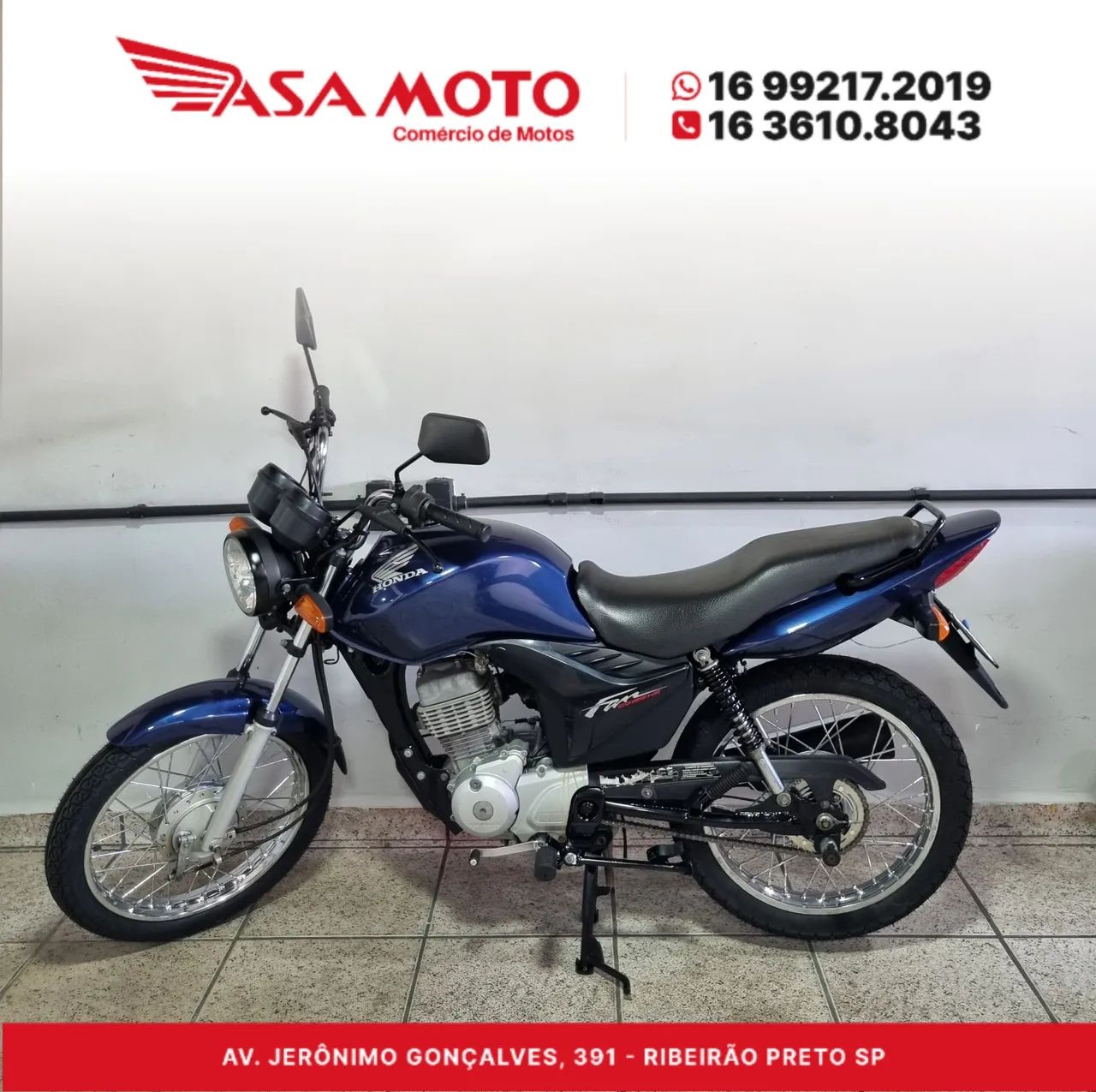 FAN 125 KS 2013 AZUL METÁLICO - Foto 2