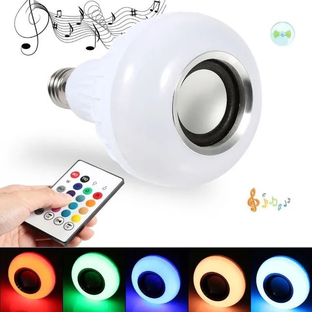 Lâmpada com Alto Falante Bluetooth de Led com Controle Remoto - Iluminação  - Centro, Petrolina 1277034878