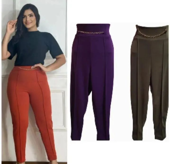 Calça corrente crepe G
