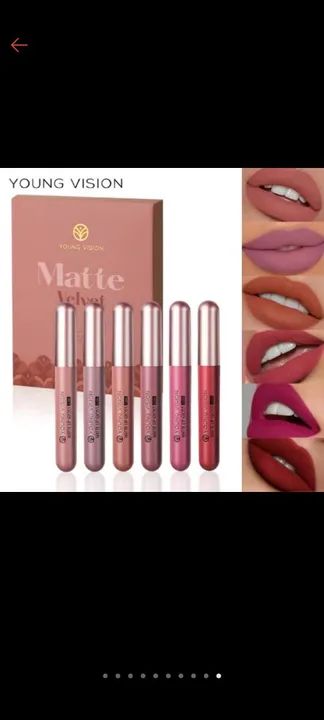 Batom Matte Young Vision - 6 cores.Conjunto - Foto 4
