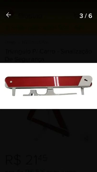 Triângulo de Segurança para Veículos aceito cartão! - Foto 6