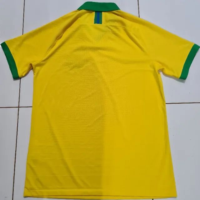 Camisa Brasil Nike Amarela Modelo Jogador VAPORKNIT Tamanho G - Foto 2