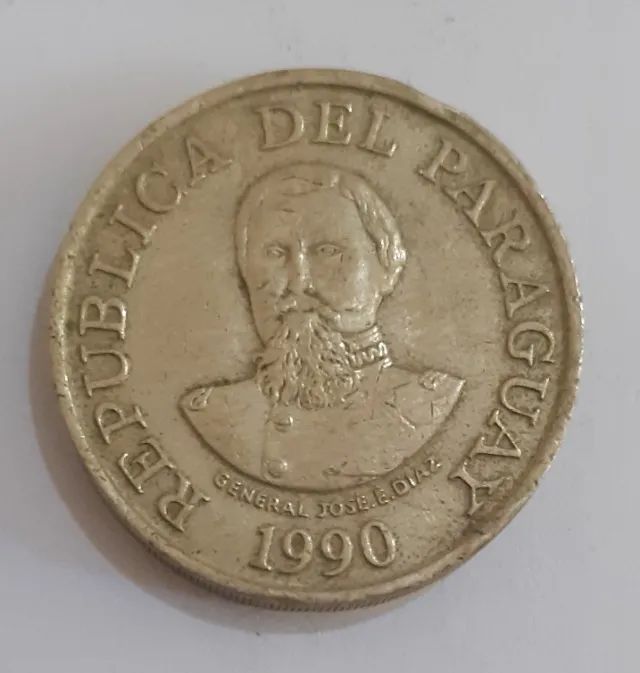 2 Moedas Paraguai - 15 Centimos (Defeito) / 100 Guaranis - Foto 3