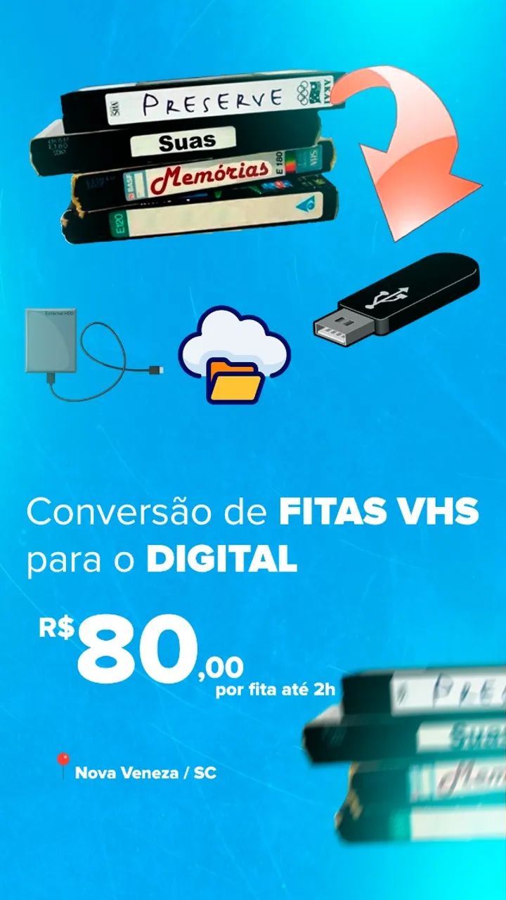 Conversão De Fitas VHS para o digital