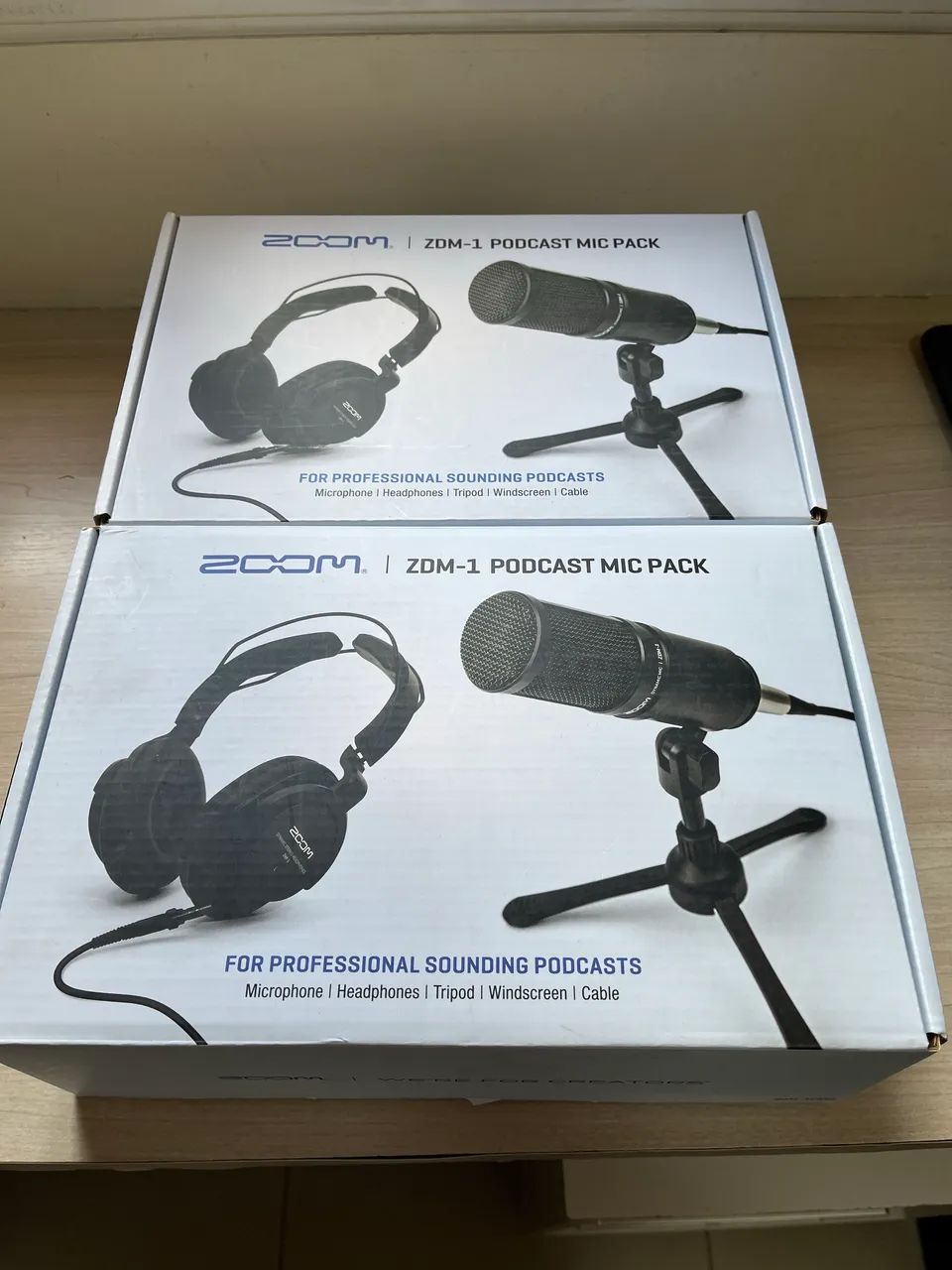 2 (dois) - Kits Podcast Microfone Zoom Zdm-1