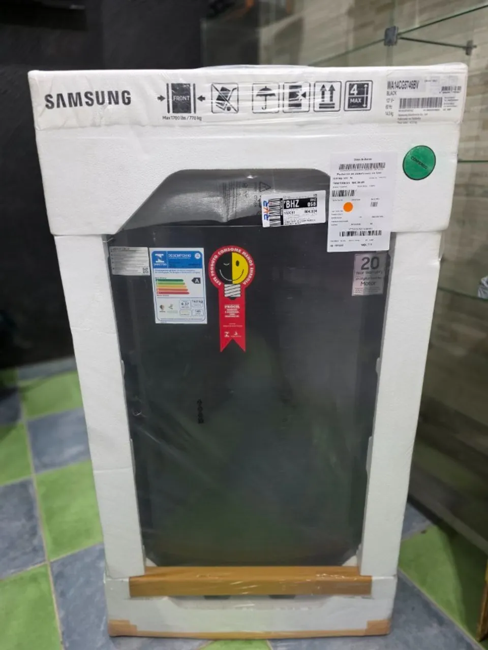 Lavadora 14 kg samsung inverter conexao wifi