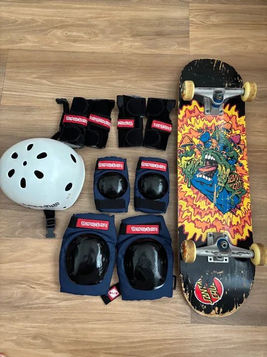 Skate Completo e Equipamentos de segurança  - Foto 2