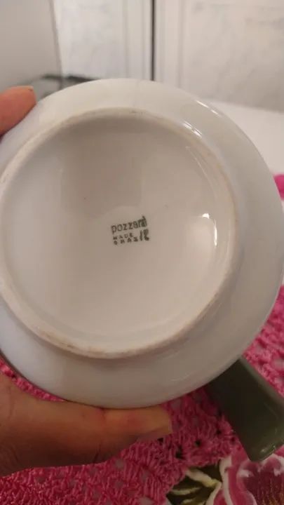 Cafeteira de Porcelana Pozzani Jarra Antiga anos 80 - Foto 2