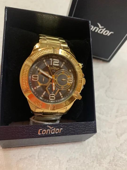 Relógios Michael Kors Dourado Feminino e Condor Masculino  - Foto 3