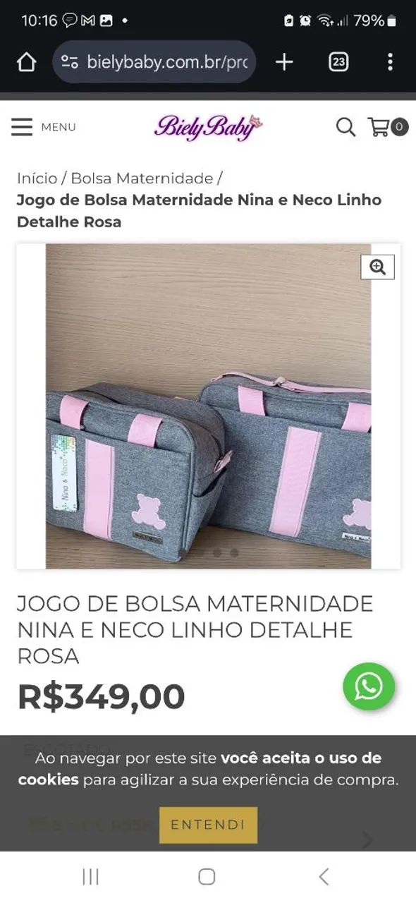 Bolsa maternidade 
