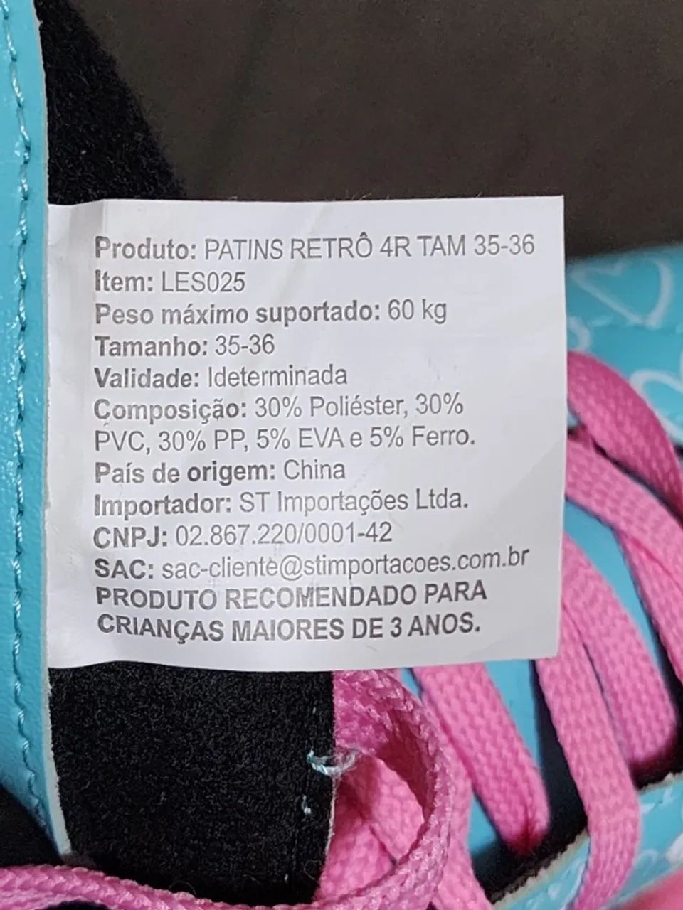 Patins Retro 4R tamanho 35-36 - Foto 4