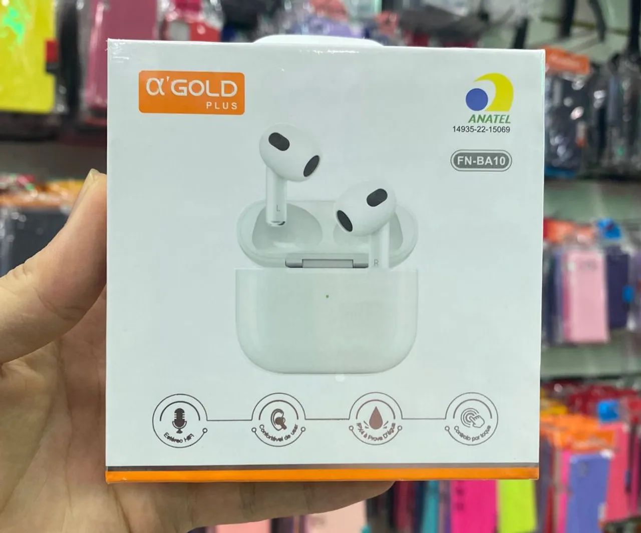 Fones de Ouvido Bluetooth TWS - A'Gold Plus