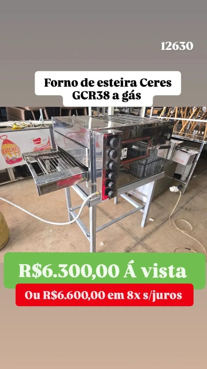 FORNO DE ESTEIRA USADO
