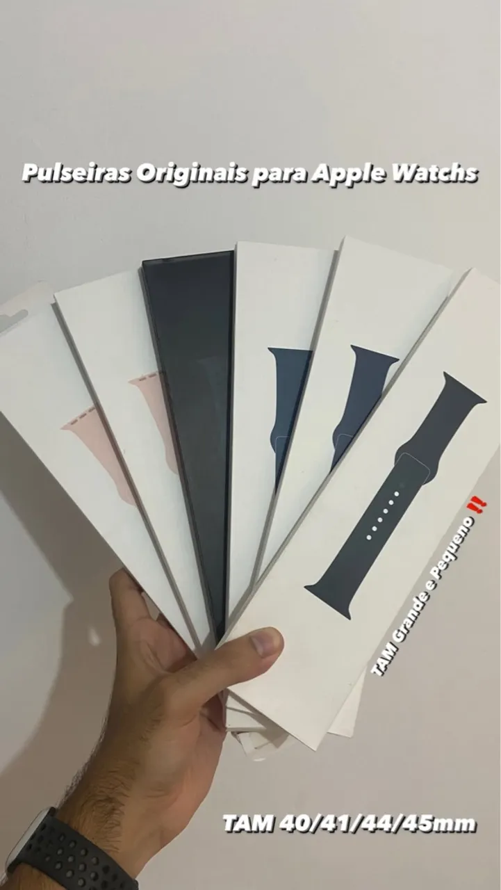 Pulseiras Originais para Apple Watchs 40/41/44/45/49mm