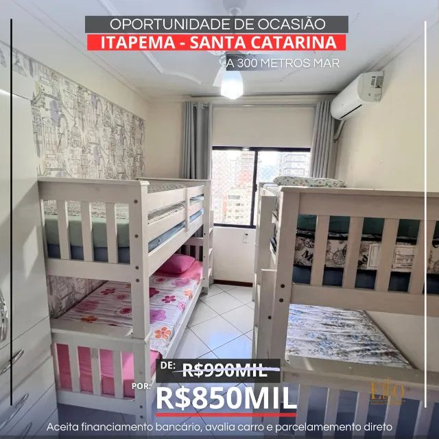 cobertura à venda ! 1 suíte + 1 Dormitório + 01 Vaga. Meia Praia em Itapema /SC  - Foto 5