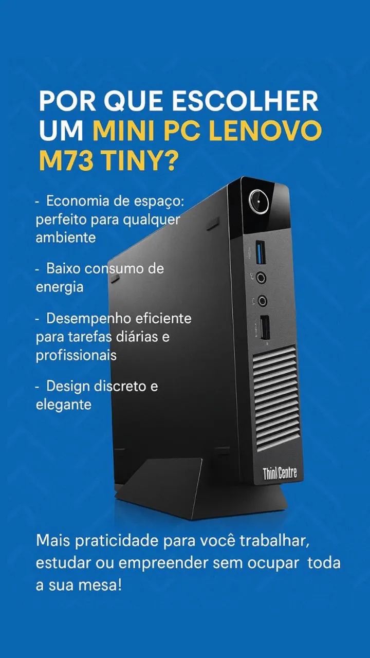 Mini pc Lenovo ThinkCentre M73 - Computadores e Desktops