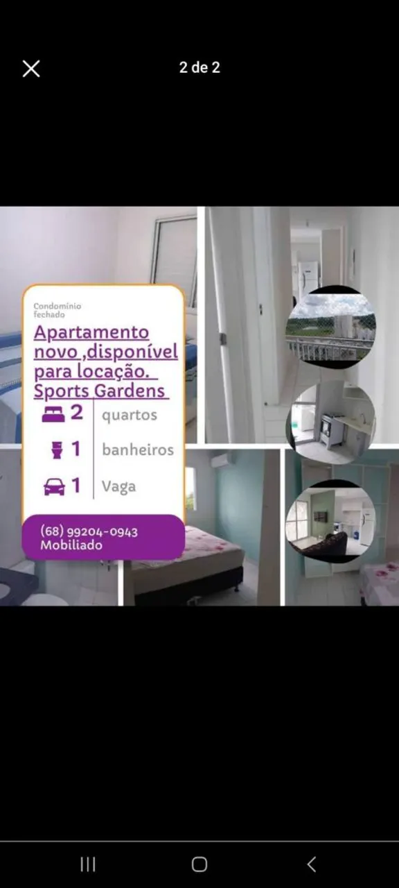 Apartamento mobiliado