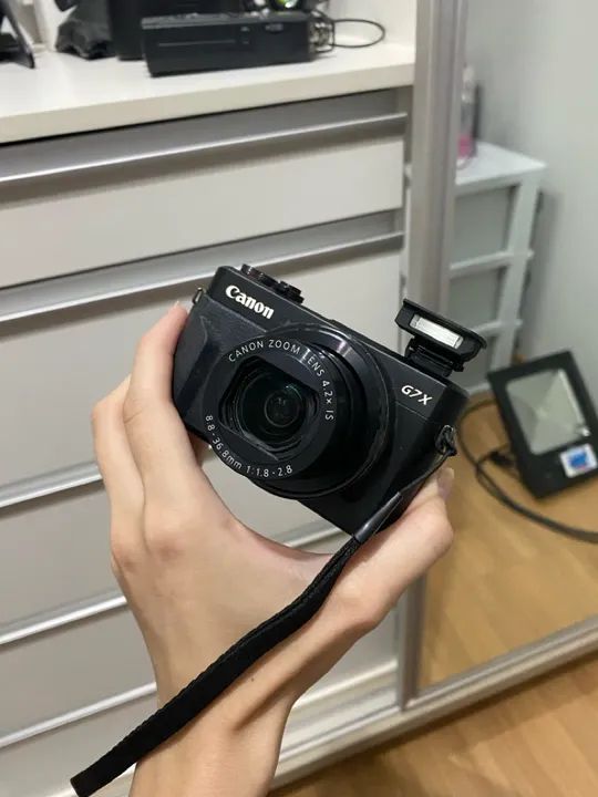 Câmera Canon G7 X Mark ii Usada - Foto 4