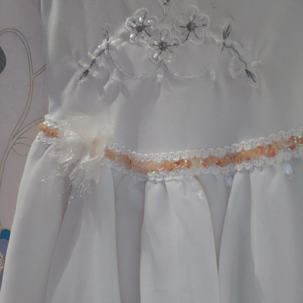 Vestido branco de festa para menina - Foto 3