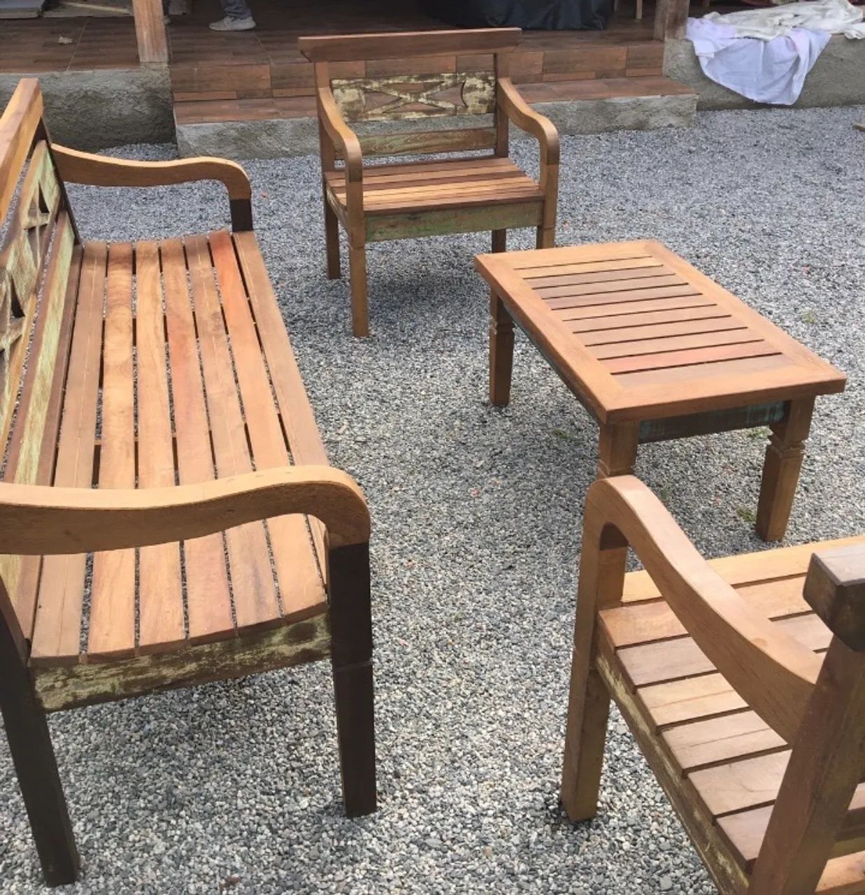 Solid Wood Dining Table and Chairs Set64374698324355123