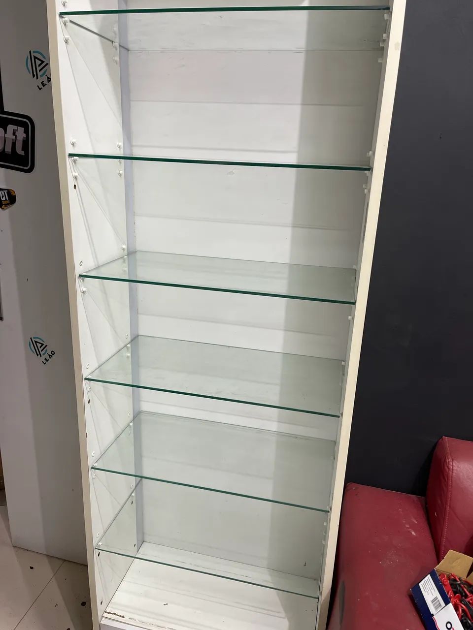 Espositor de led com prateleira em vidro  - Foto 2