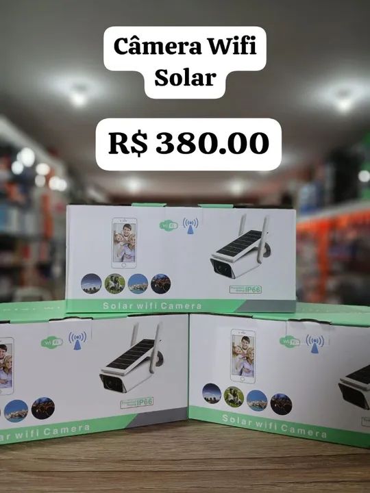 Câmera Wifi Solar - Segurança para sua casa!