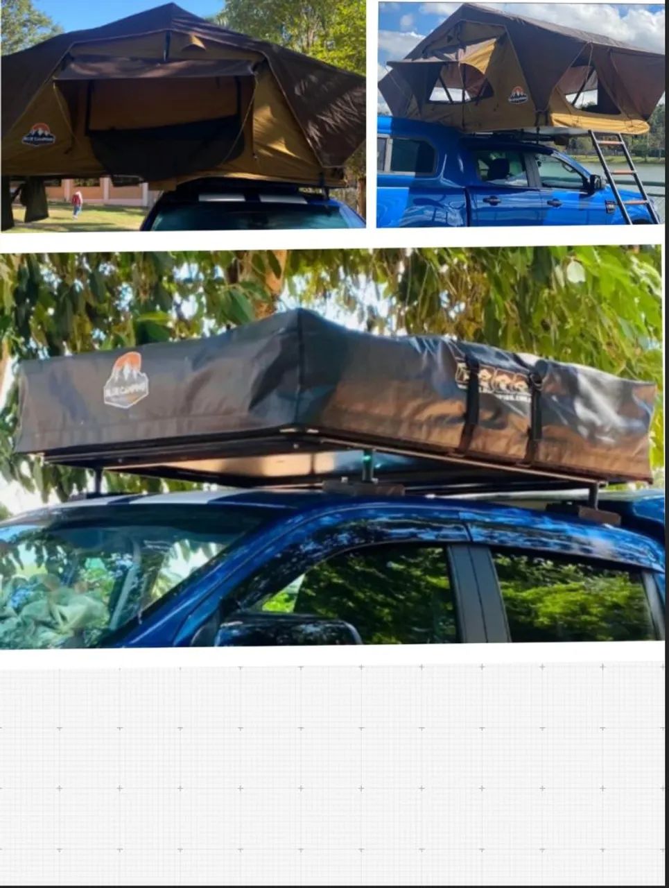 Tenda de teto para carro BLUE Camping - Foto 4