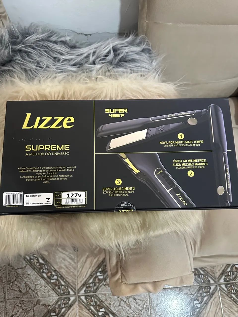 Prancha Lizze Supreme Super 485F - Alisamento Profissional