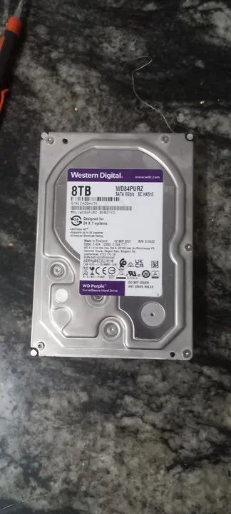 HD Western Digital 8TB WD84PURZ SATA 6Gb/s 5C HA510 . Fala no zap *34. Tenho dois