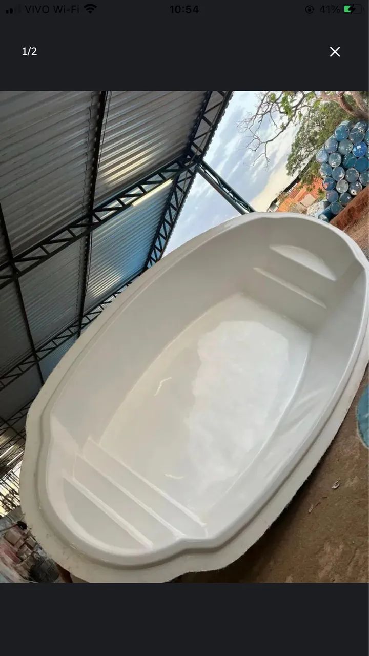 Piscina de fibra 7 metros aquecida 
