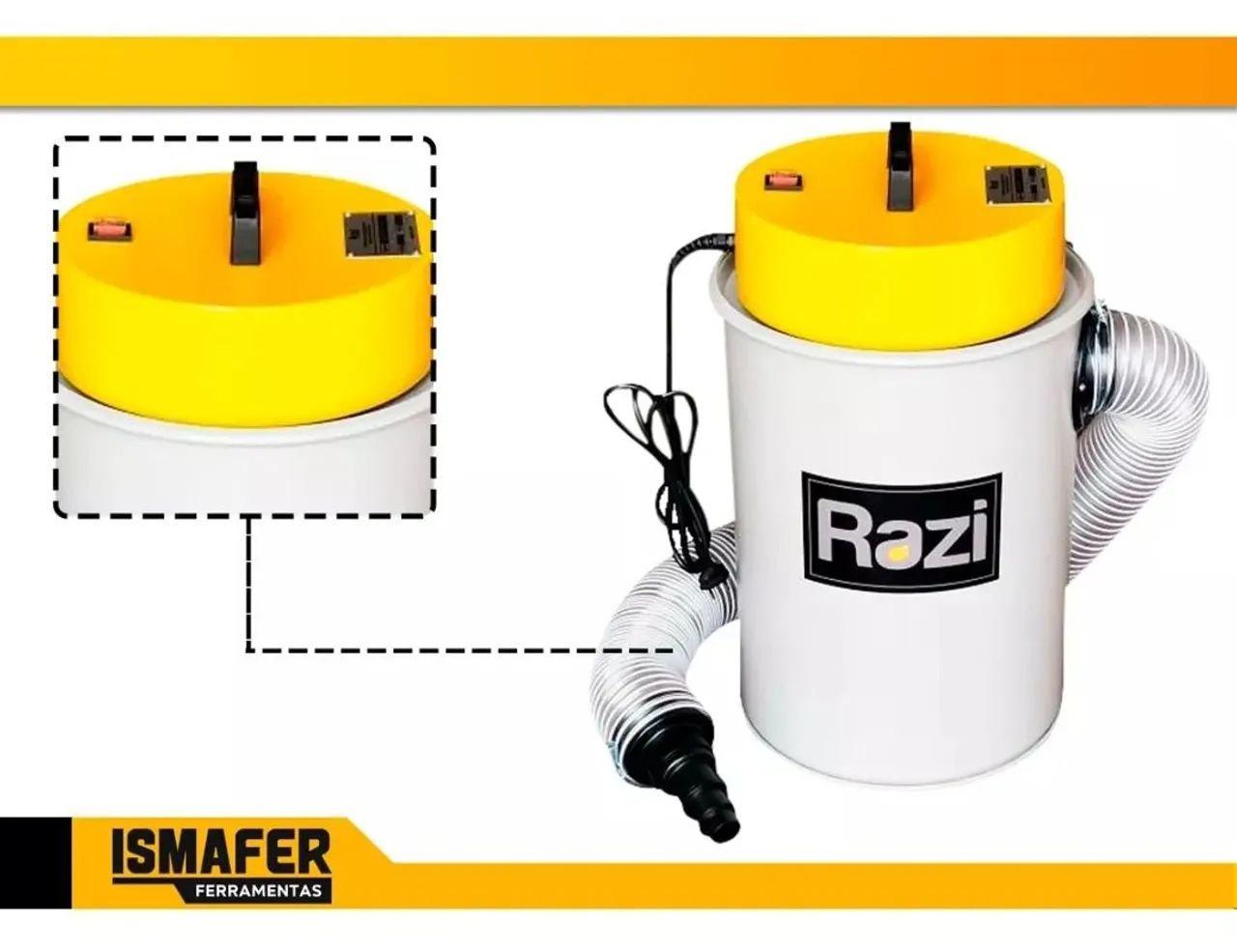 Aspirador de Pó Industrial Razi - Potente e Eficiente - Foto 2