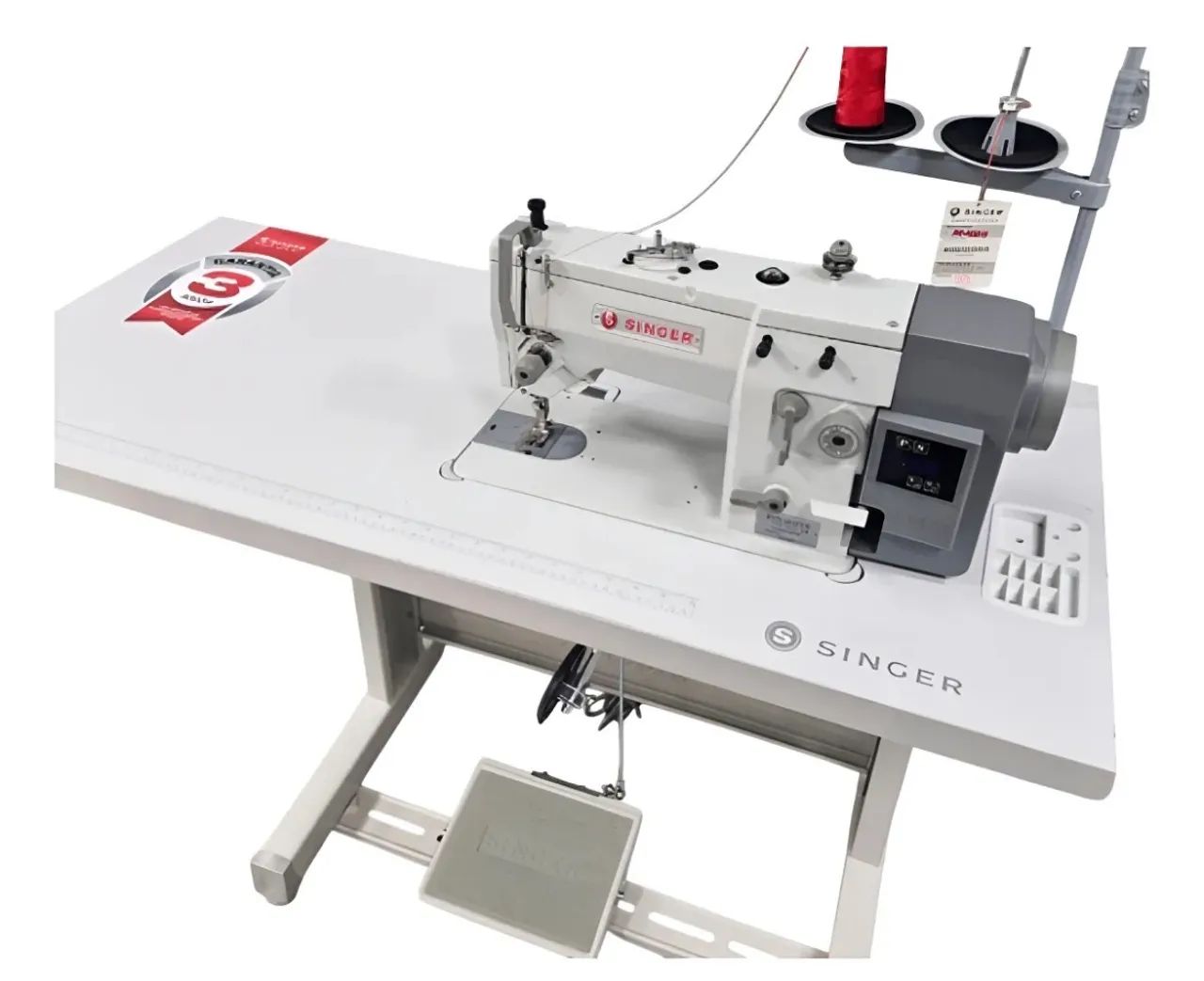 Máquina de costura Singer Zig-Zag 20G direct drive lubr. automática nova na caixa - Foto 2